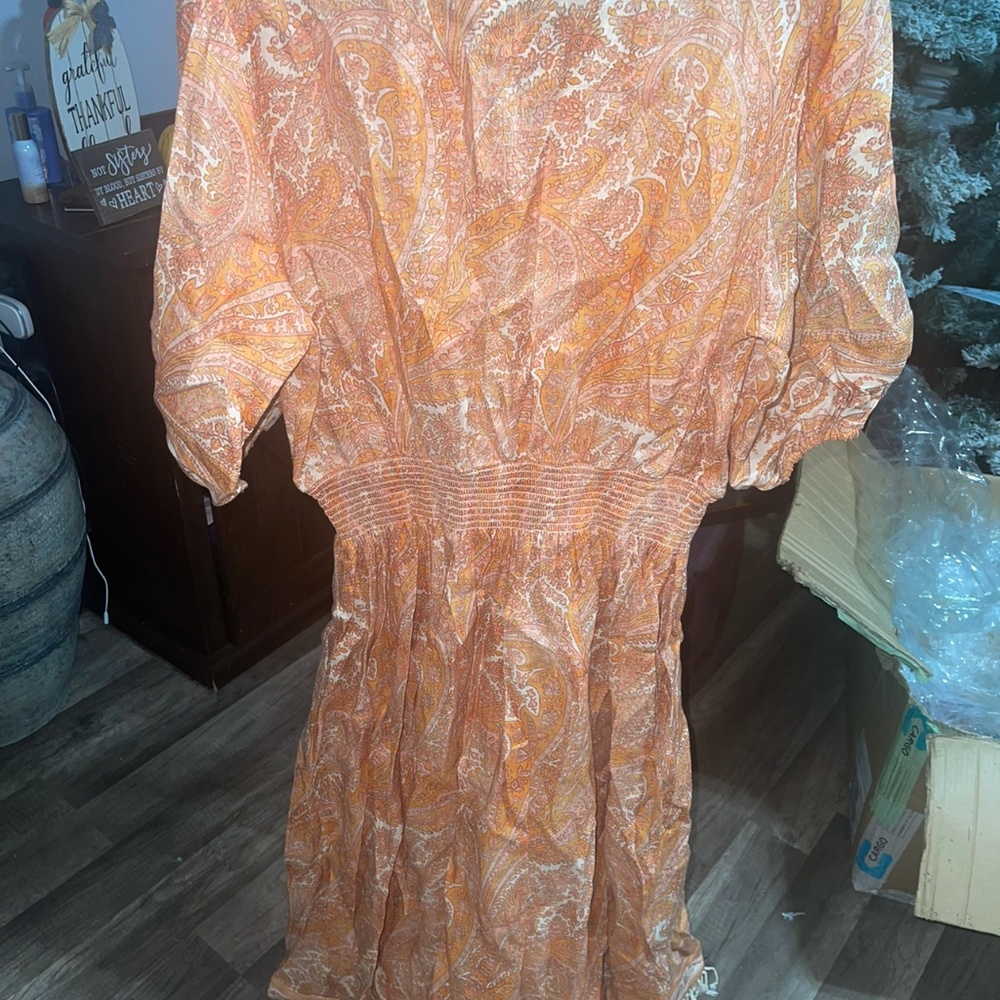 Authentic Zimmermann Brighton Shirred waist dress - Picture 4 of 7